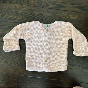 Petit Bateau Mafa Point Cardigan size 24 months